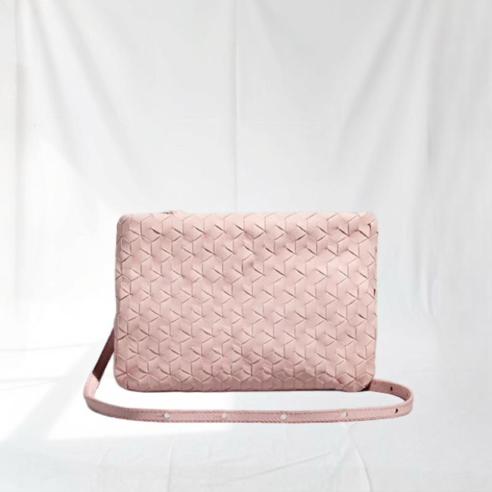 Madewell The Puff Woven Crossbody Bag in Subtle Blossom NWT